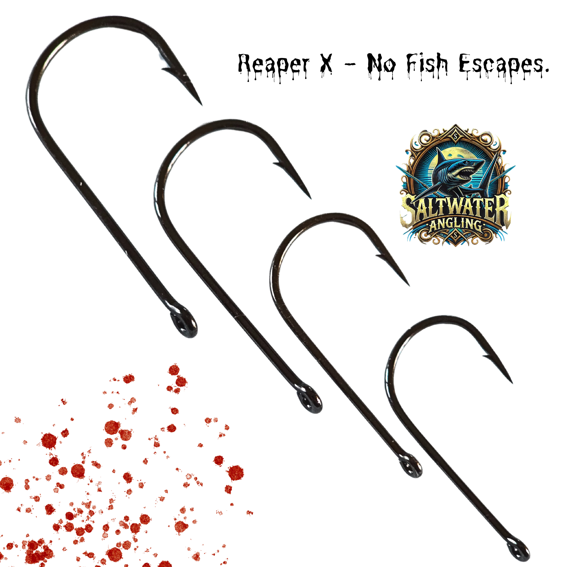 Reaper X Fishing Hook – Chemically sharpened high-carbon steel hook for big fish