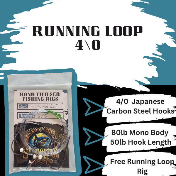 Running Loop Rig Hand-Tied Shore Fishing Rigs - Saltwater Angling