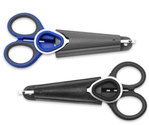 Fishing Scissors + disgorger, Ultra sharp, sheathed - Saltwater Angling