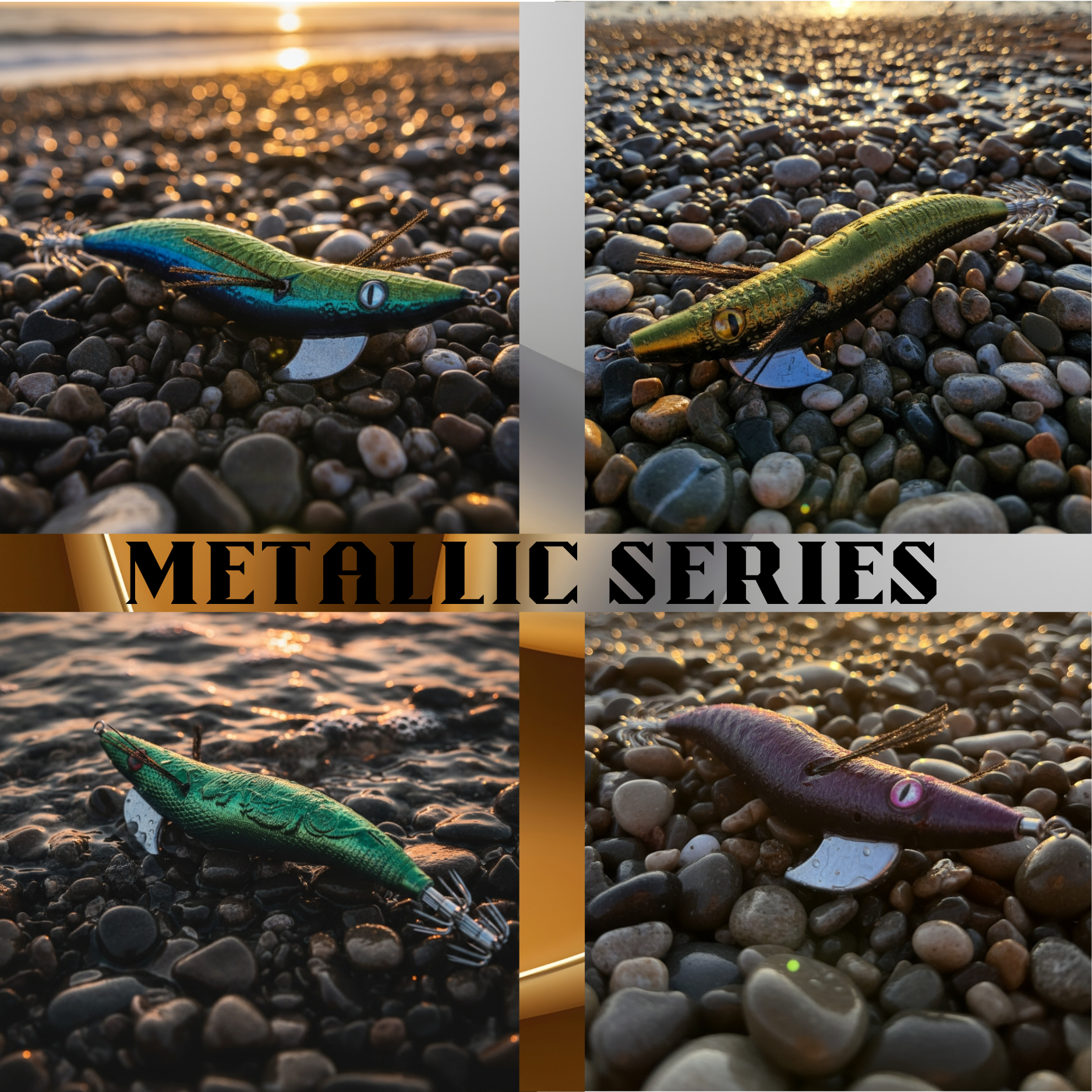 Metallic Series Squid Jig Pack